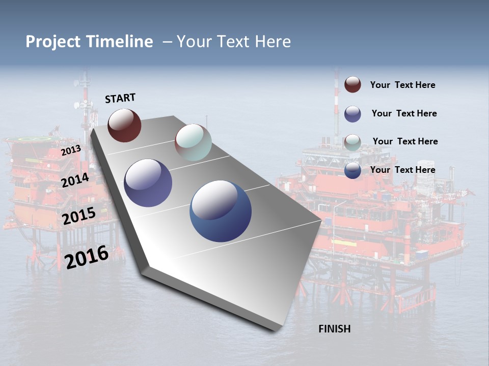 Oil Industry Petrochemical Industry Oil Refinery PowerPoint Template