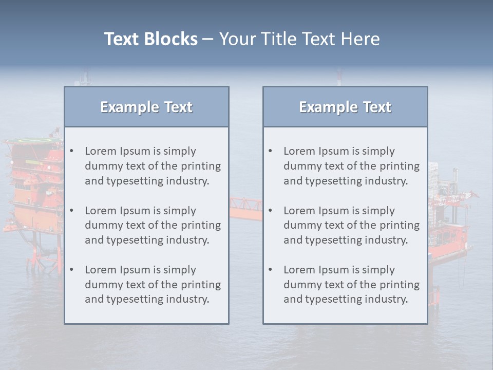 Oil Industry Petrochemical Industry Oil Refinery PowerPoint Template