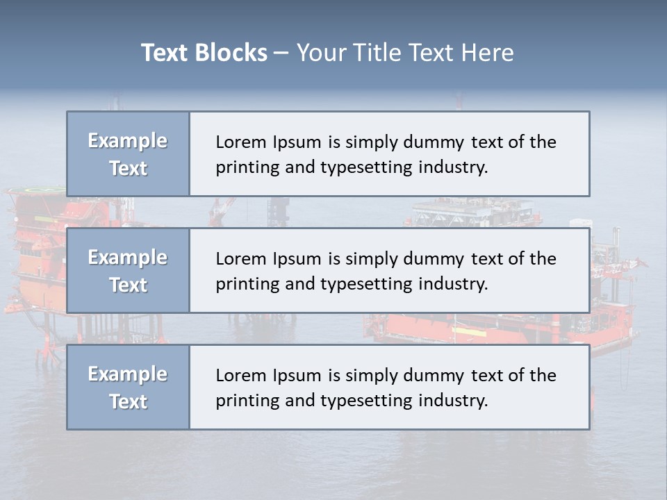 Oil Industry Petrochemical Industry Oil Refinery PowerPoint Template