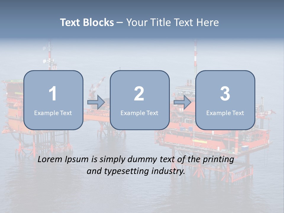 Oil Industry Petrochemical Industry Oil Refinery PowerPoint Template