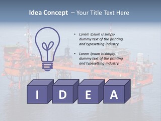 Oil Industry Petrochemical Industry Oil Refinery PowerPoint Template