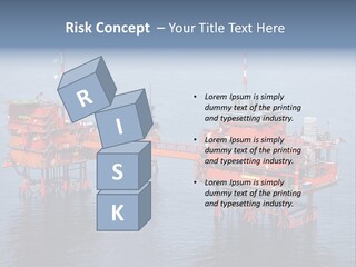 Oil Industry Petrochemical Industry Oil Refinery PowerPoint Template