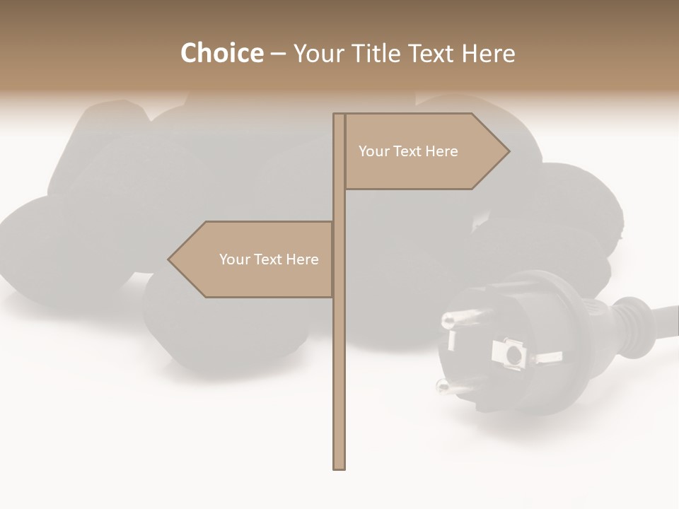 Hard Coal Fire Place Fire PowerPoint Template