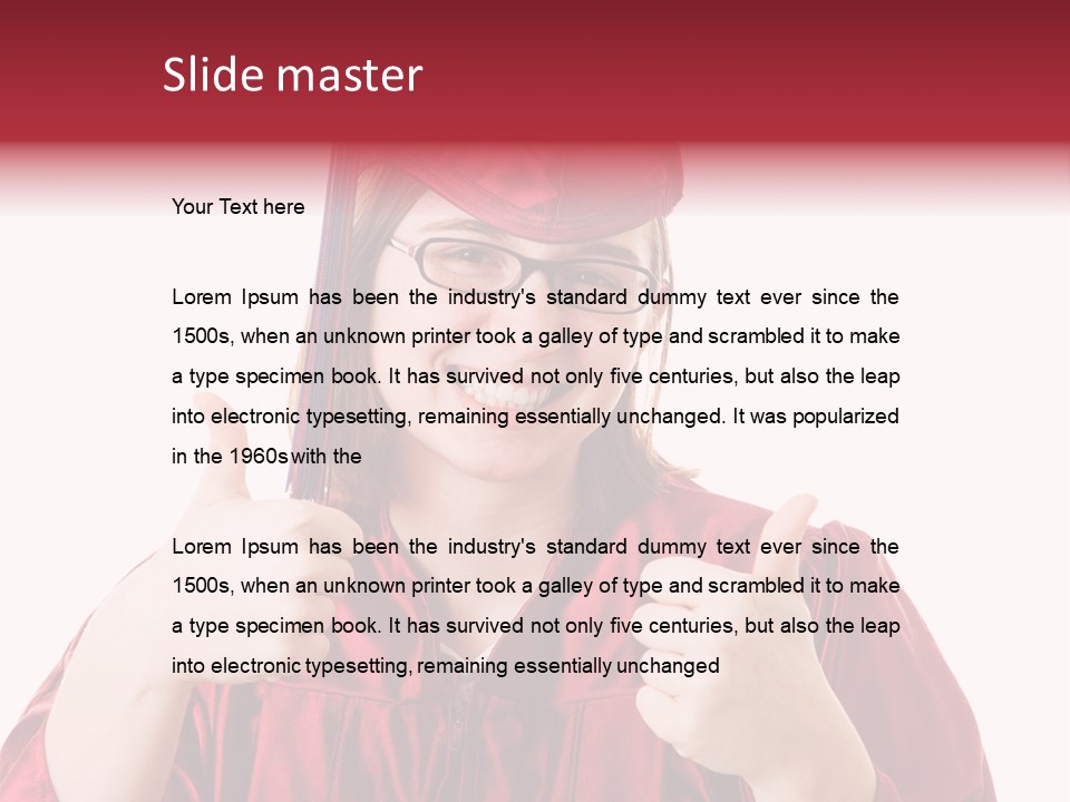 Gesture Teen Intelligent PowerPoint Template