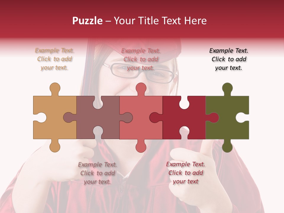 Gesture Teen Intelligent PowerPoint Template