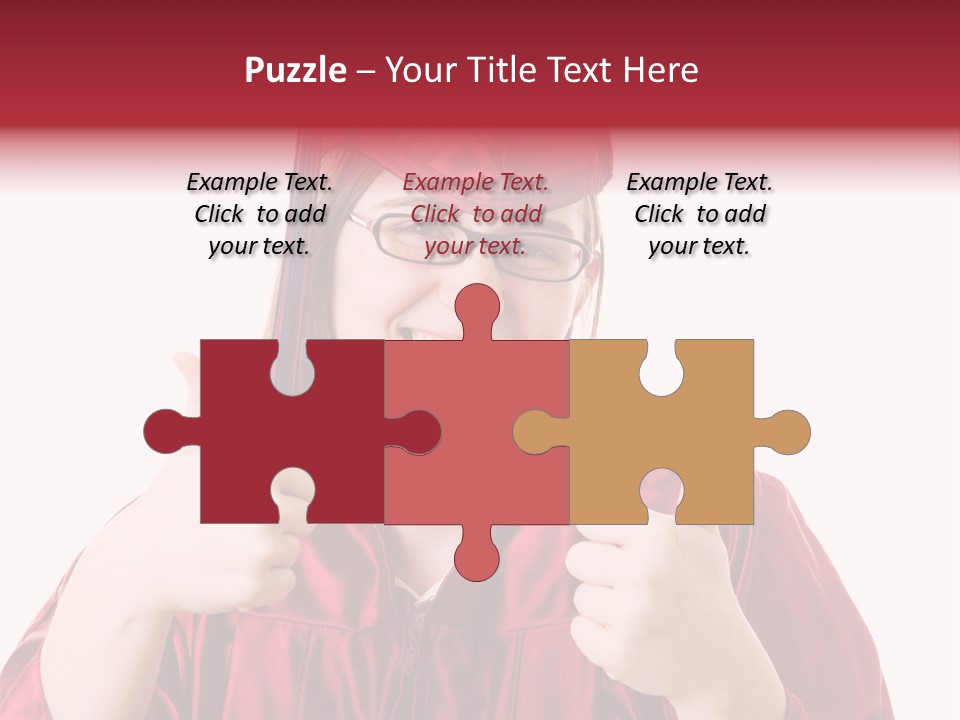 Gesture Teen Intelligent PowerPoint Template