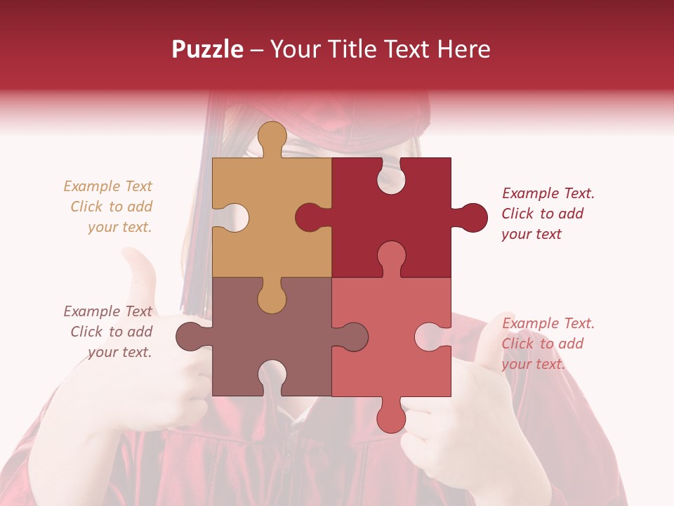 Gesture Teen Intelligent PowerPoint Template