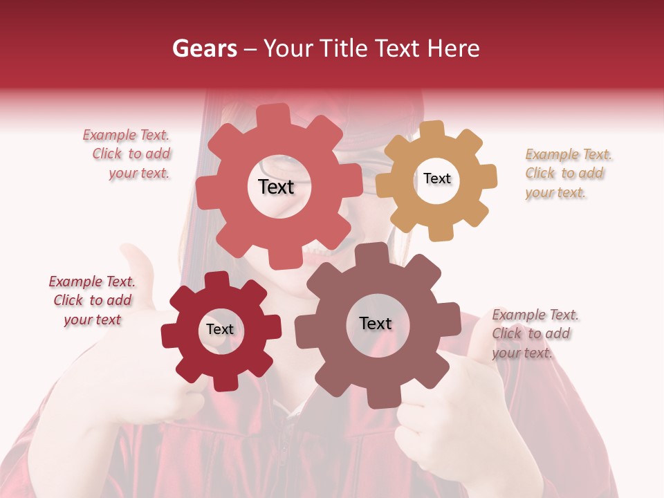 Gesture Teen Intelligent PowerPoint Template