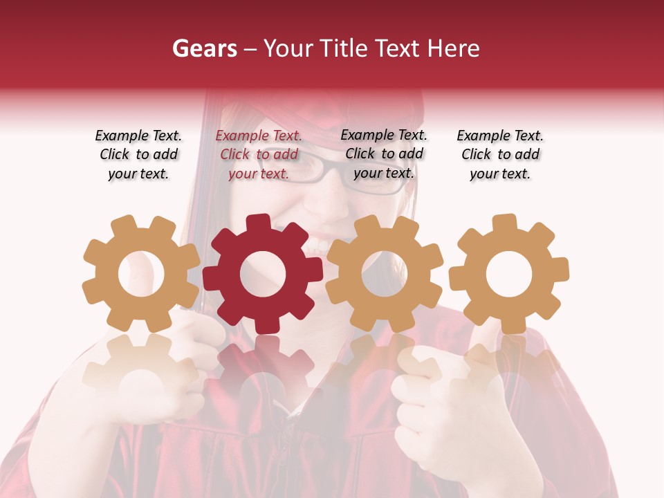 Gesture Teen Intelligent PowerPoint Template