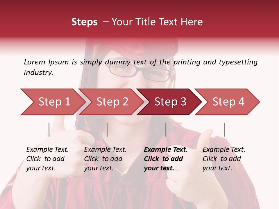 Gesture Teen Intelligent PowerPoint Template