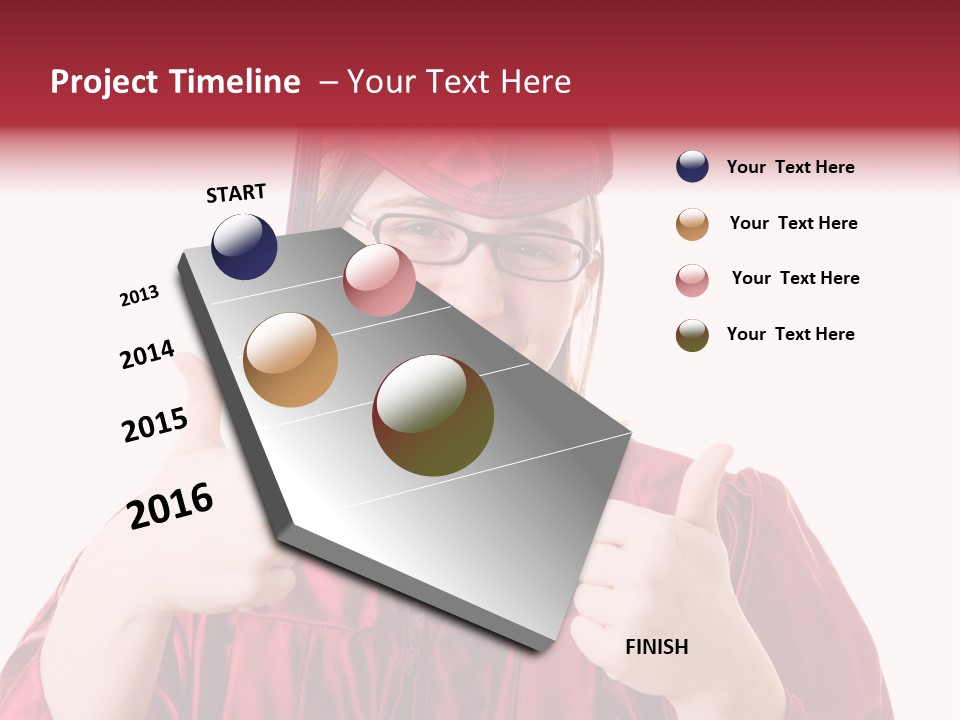 Gesture Teen Intelligent PowerPoint Template
