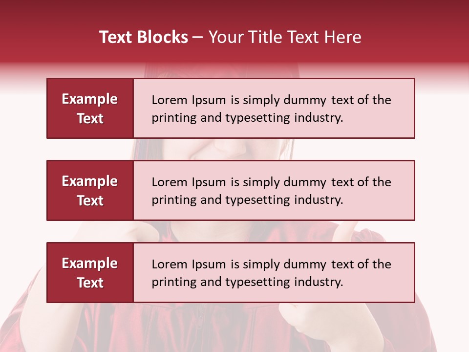 Gesture Teen Intelligent PowerPoint Template