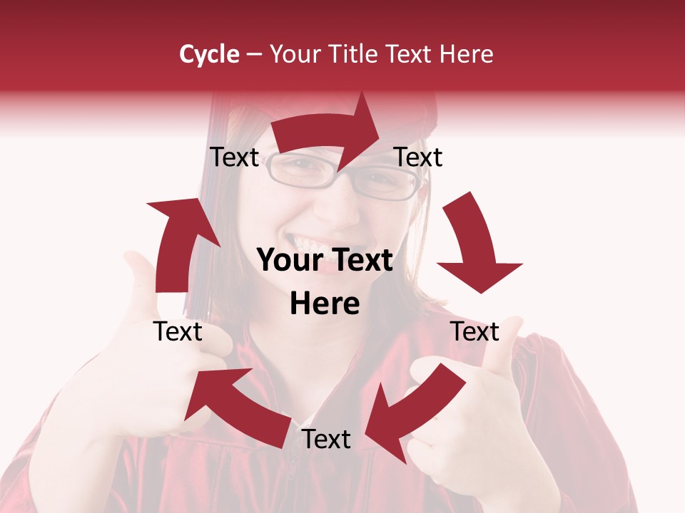 Gesture Teen Intelligent PowerPoint Template