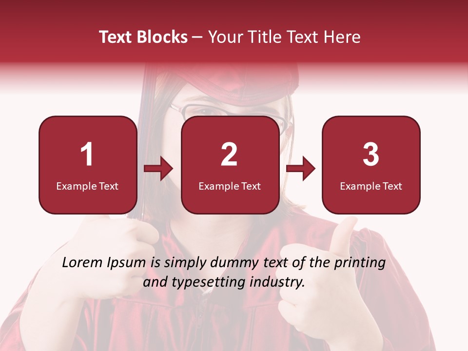 Gesture Teen Intelligent PowerPoint Template