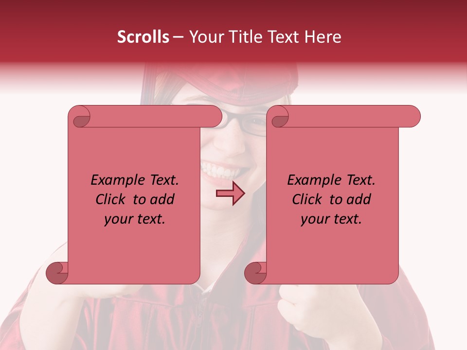 Gesture Teen Intelligent PowerPoint Template