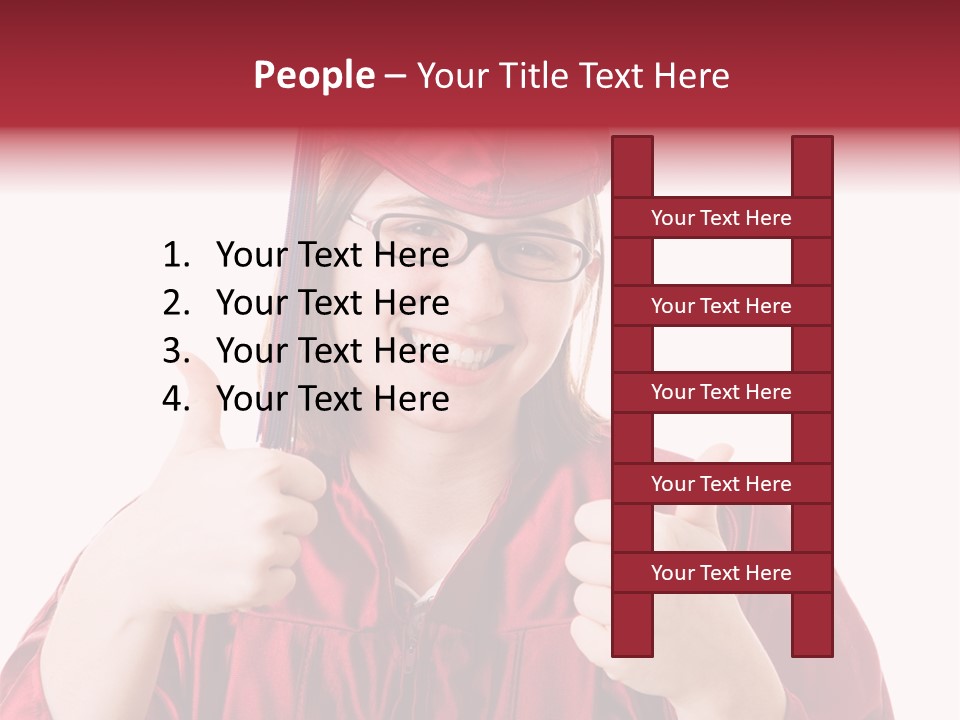 Gesture Teen Intelligent PowerPoint Template