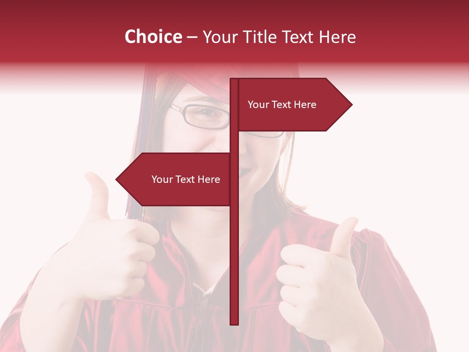 Gesture Teen Intelligent PowerPoint Template