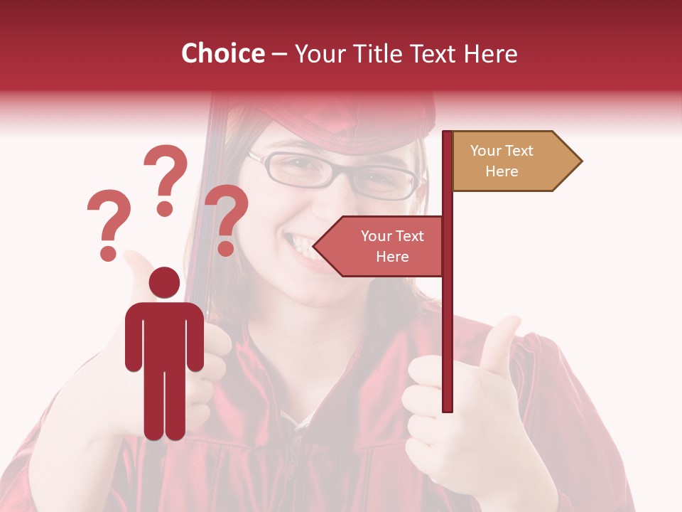Gesture Teen Intelligent PowerPoint Template