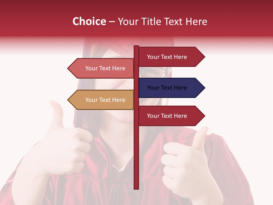 Gesture Teen Intelligent PowerPoint Template