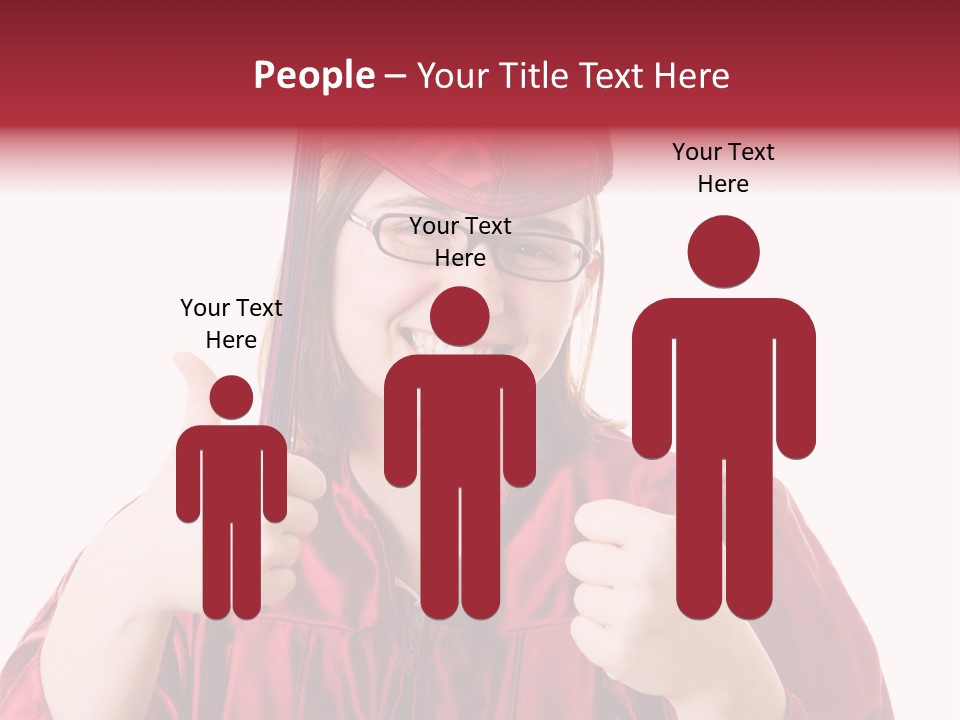 Gesture Teen Intelligent PowerPoint Template