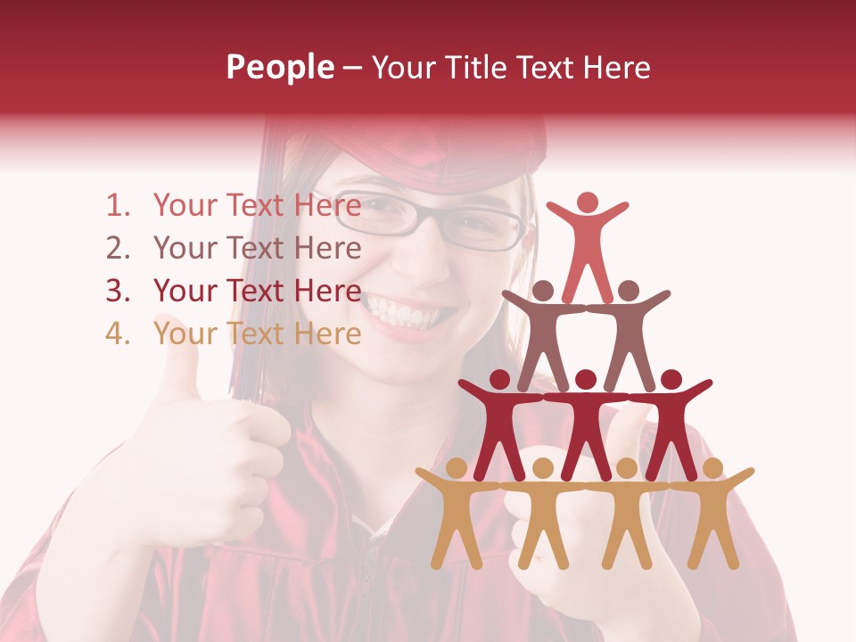 Gesture Teen Intelligent PowerPoint Template