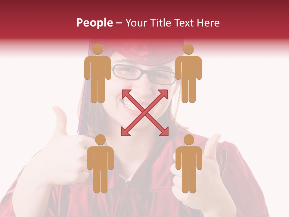 Gesture Teen Intelligent PowerPoint Template