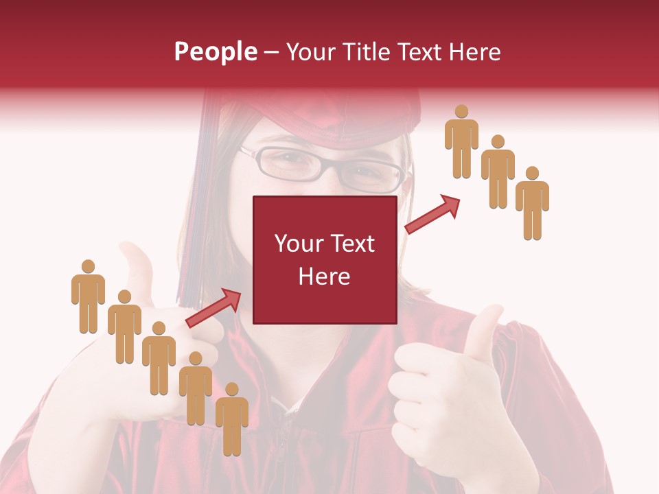 Gesture Teen Intelligent PowerPoint Template