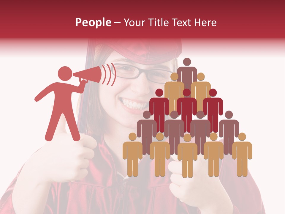 Gesture Teen Intelligent PowerPoint Template