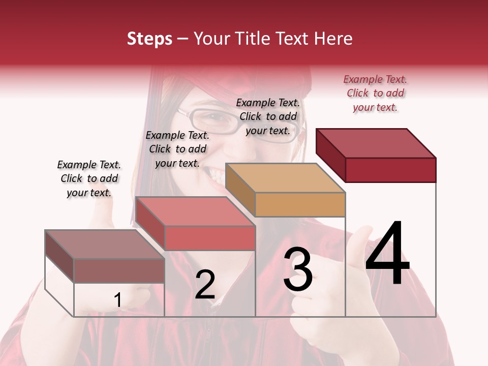 Gesture Teen Intelligent PowerPoint Template