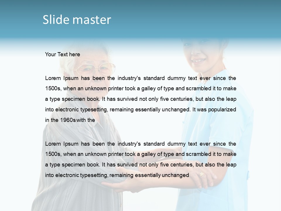 Adult Cute Person PowerPoint Template