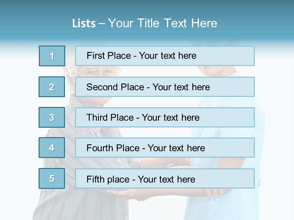 Adult Cute Person PowerPoint Template