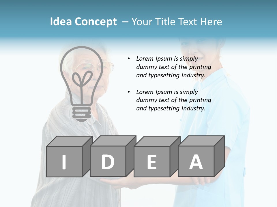 Adult Cute Person PowerPoint Template