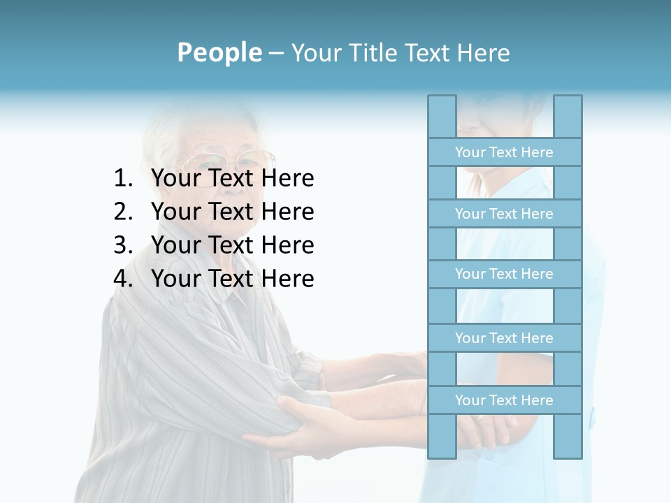 Adult Cute Person PowerPoint Template