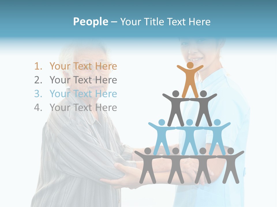 Adult Cute Person PowerPoint Template