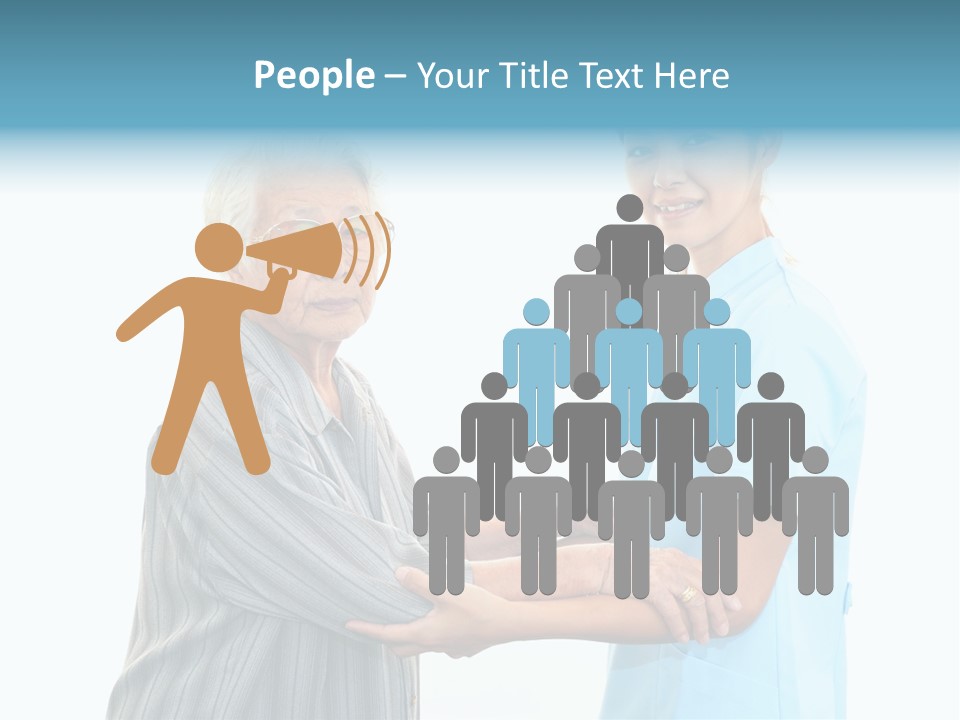 Adult Cute Person PowerPoint Template