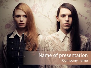 Female Confident Luxury PowerPoint Template