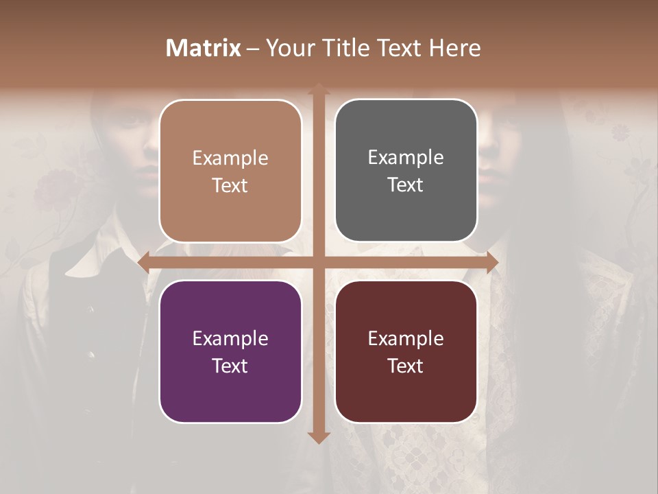 Female Confident Luxury PowerPoint Template