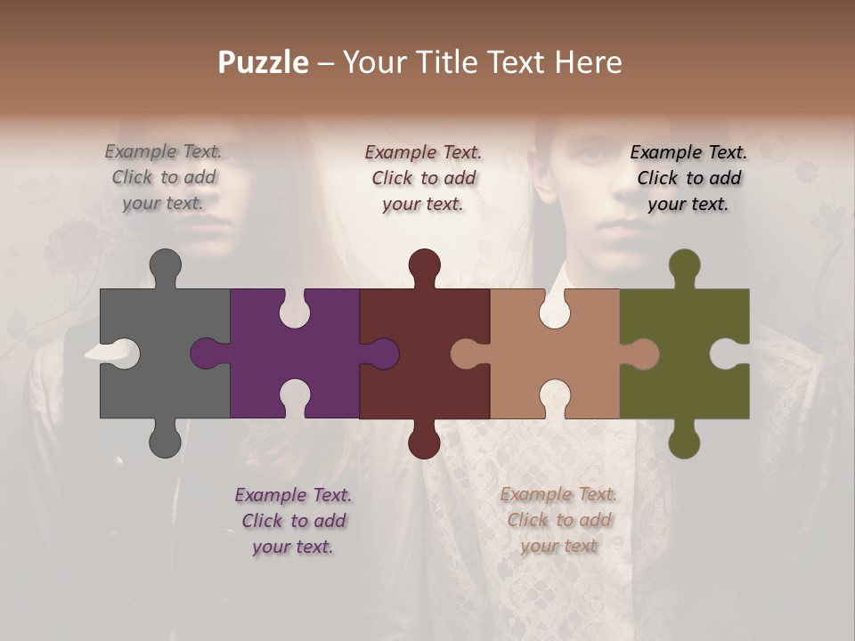 Female Confident Luxury PowerPoint Template