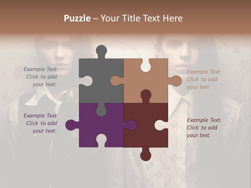 Female Confident Luxury PowerPoint Template