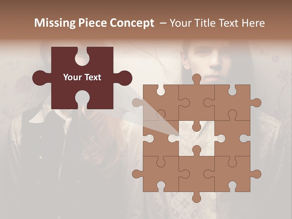 Female Confident Luxury PowerPoint Template