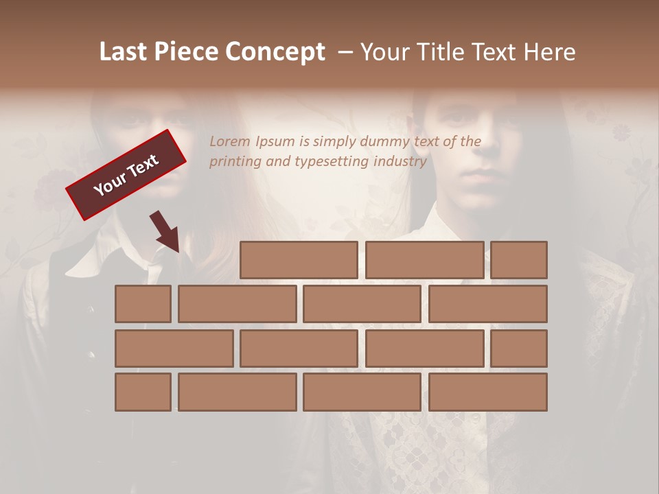 Female Confident Luxury PowerPoint Template