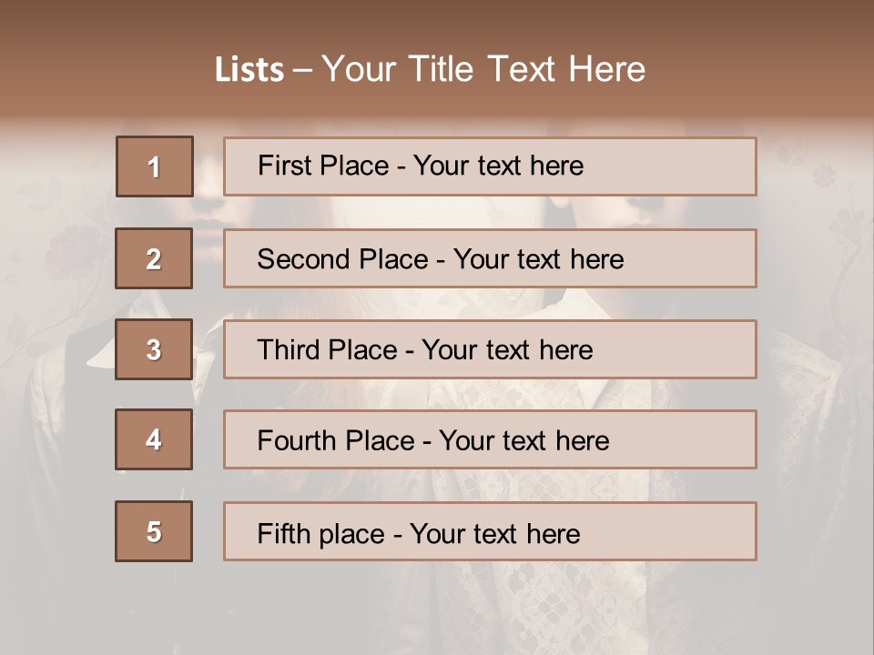Female Confident Luxury PowerPoint Template