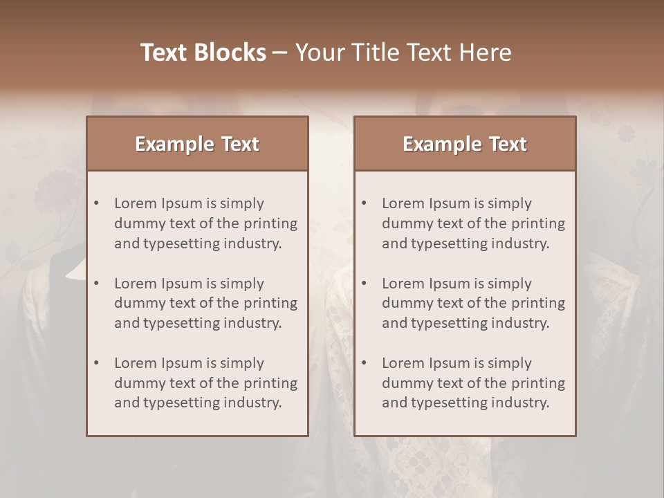 Female Confident Luxury PowerPoint Template