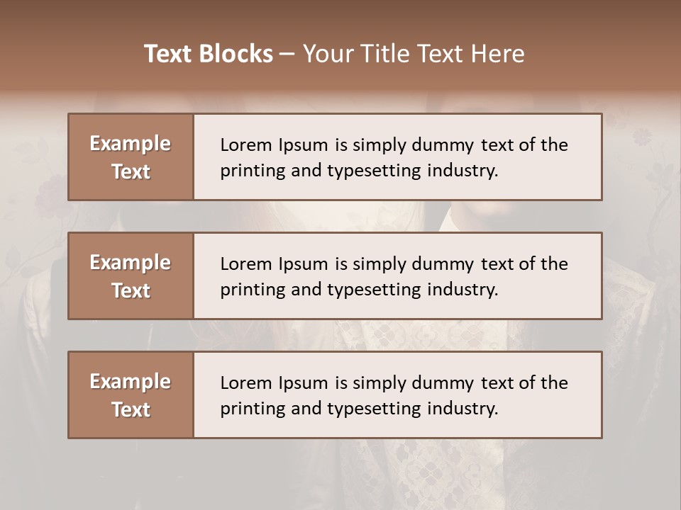 Female Confident Luxury PowerPoint Template