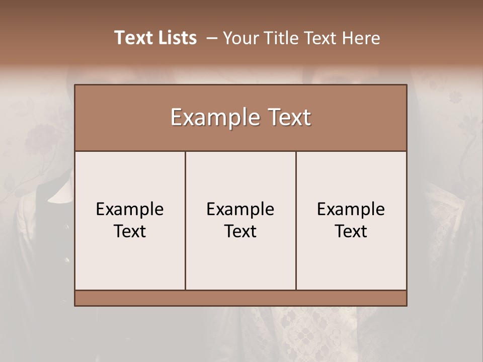 Female Confident Luxury PowerPoint Template