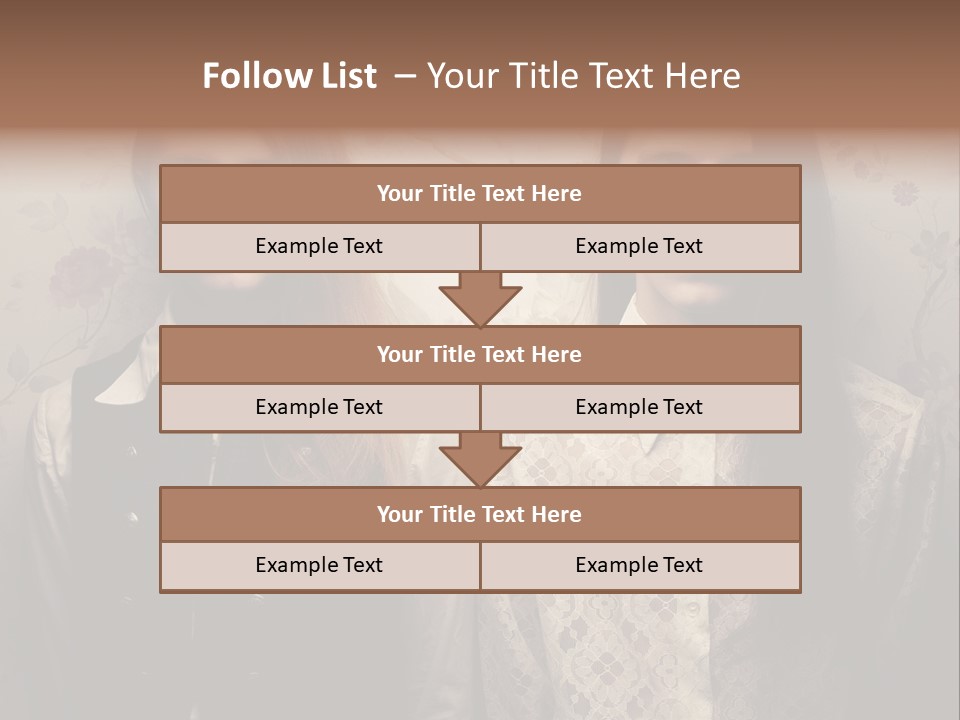 Female Confident Luxury PowerPoint Template