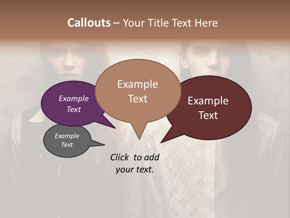 Female Confident Luxury PowerPoint Template