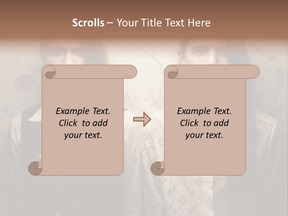 Female Confident Luxury PowerPoint Template