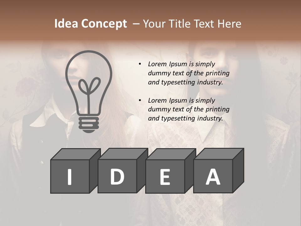 Female Confident Luxury PowerPoint Template