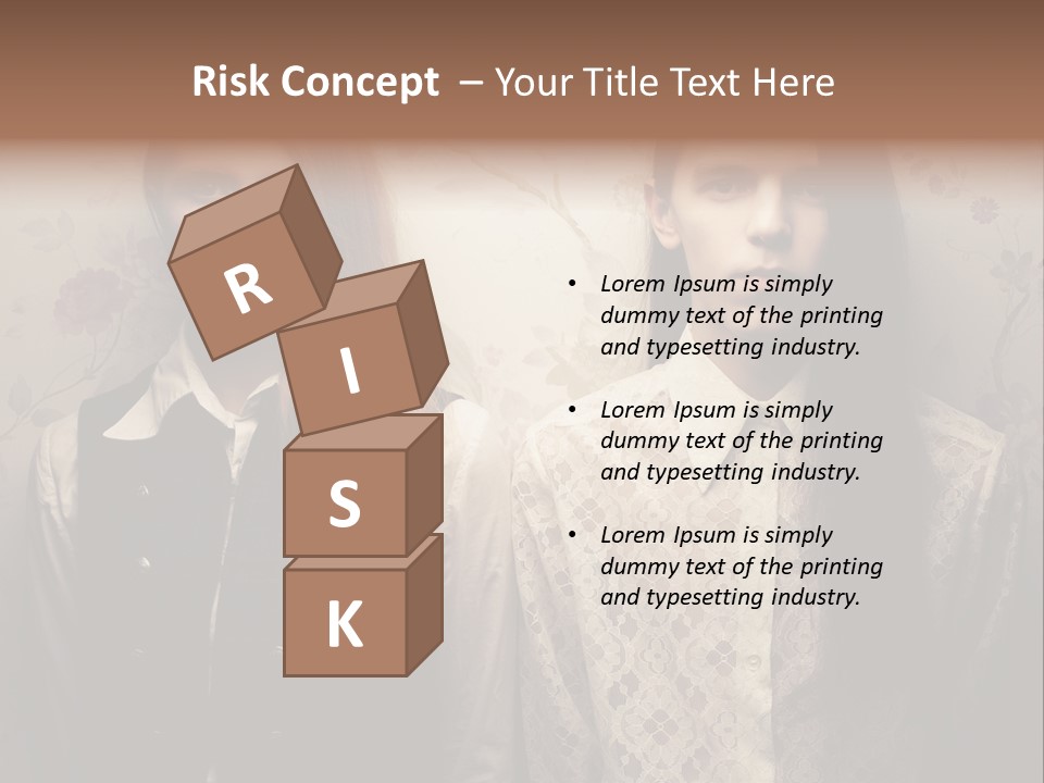 Female Confident Luxury PowerPoint Template